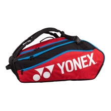 Yonex Racket Bag Club Line (Racket Bag, 3 Main Compartments) 2024 Red/Black 12 Pack